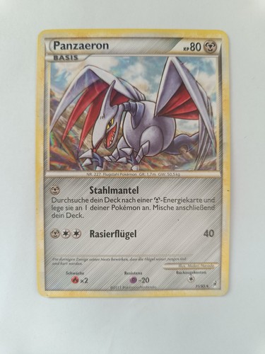 Pokémon karte panzaeron - karte:,