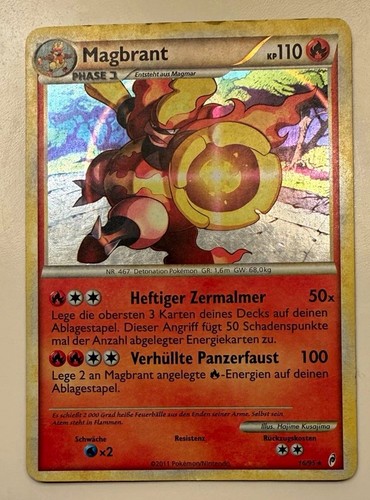 Pokémon magbrant holo - magbrant,