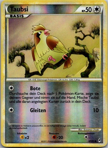 Pokémon taubsi reverse - pokémon,