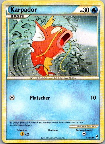 Pokémon karpador ruf - 61/95,