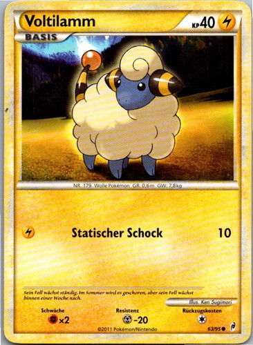 Pokémon voltilamm ruf - 63/95,
