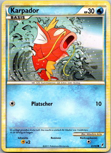 Pokémon karpador ruf - 61/95,