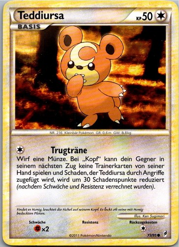 Pokémon teddiursa ruf - teddiursa,
