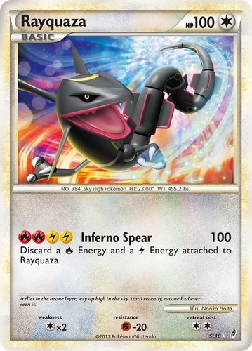 Pokémon karte rayquaza prime - rayquaza,